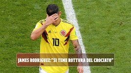 Colombia, infortunio per James Rodriguez: si teme rottura crociato