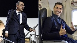 Sarri elegante, Ronaldo felice: la Juve è a Leverkusen
