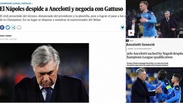 Il Napoli esonera Ancelotti: le reazioni della stampa estera