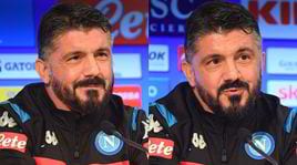 Smorfie e sorrisi, tutte le facce di Gattuso in conferenza stampa