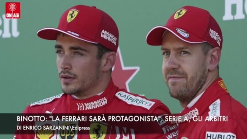Binotto: "Leclerc e Vettel alla pari". Serie A, gli arbitri della 16ª giornata