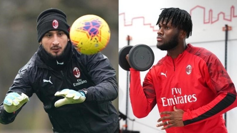 Il Milan scalda i muscoli in vista del Sassuolo: Kessie trascina il gruppo