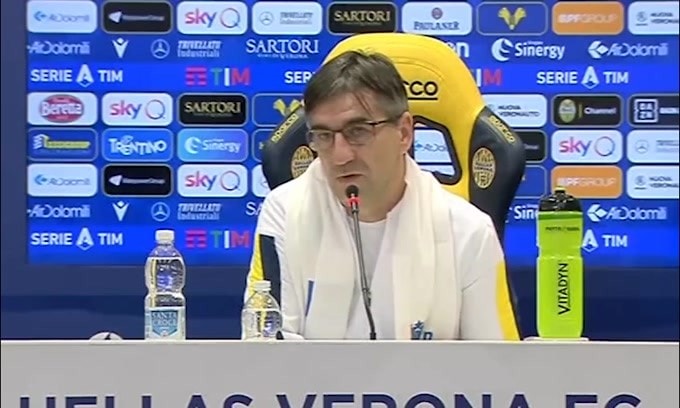 Juric: "Nel primo tempo non ho visto il mio Verona"