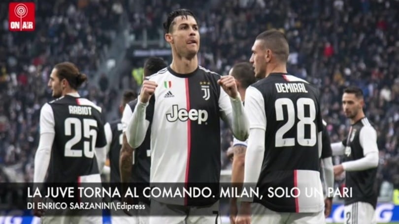 La Juventus torna prima. Milan, solo un pari