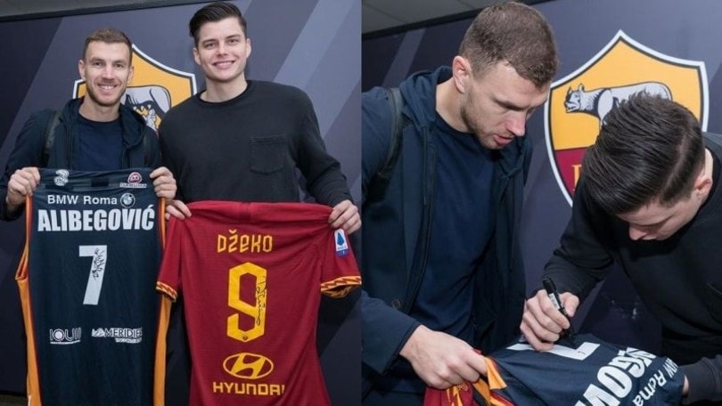 Alibegovic incontra Dzeko all'Olimpico: "Bellissima esperienza"