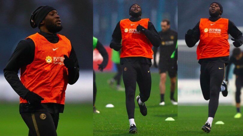 L'Inter si allena, che concentrazione Lukaku