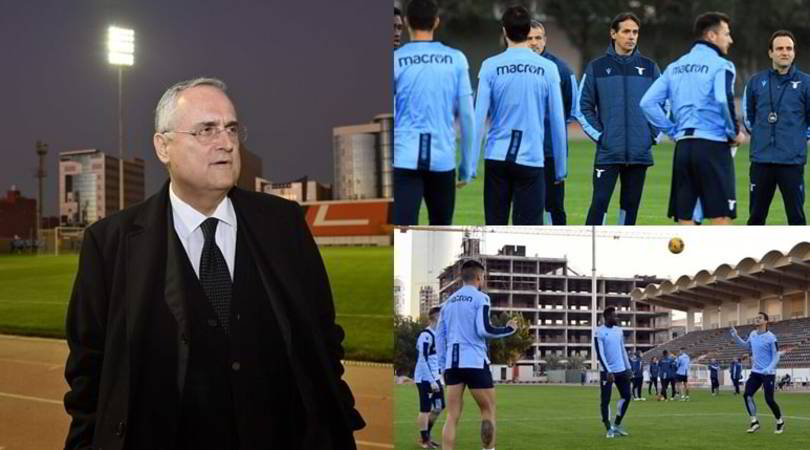 La Lazio si allena a Riyad sotto gli occhi di Lotito
