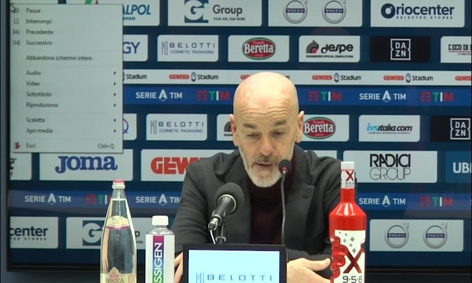 Pioli: "Non è il momento di chiedere scusa"