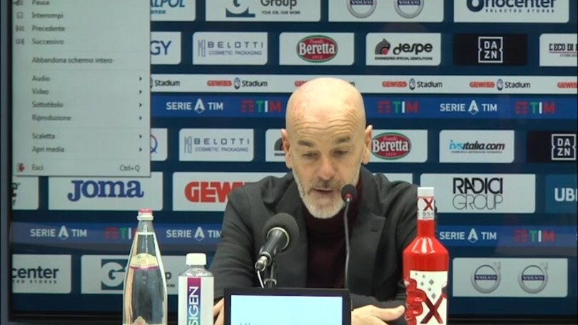 Pioli: "Non è il momento di chiedere scusa"