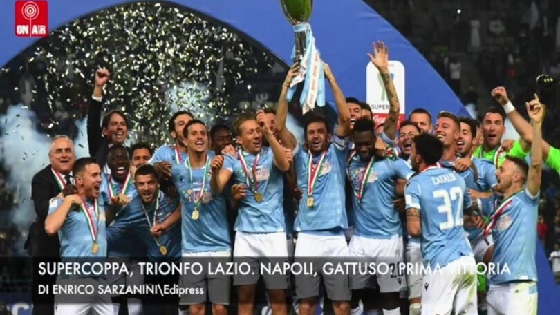 Supercoppa, trionfo Lazio. Napoli, Gattuso: prima vittoria