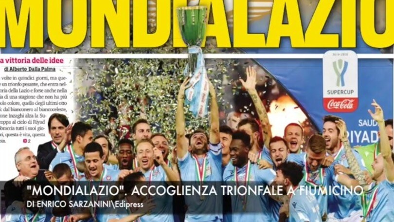“Mondialazio”. Rientro trionfale a Fiumicino