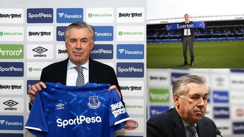 Ancelotti all'Everton, le foto della presentazione