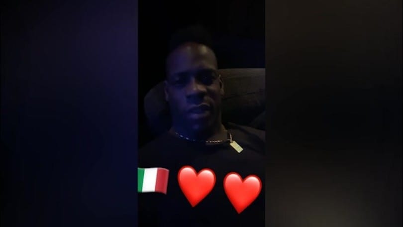 Balotelli: dichiarazione di amore all'Italia