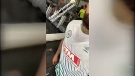 Vidal si allena in palestra