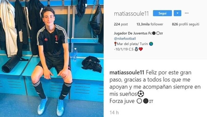 Juve, Soulé si annuncia: "Felice di questo grande passo"