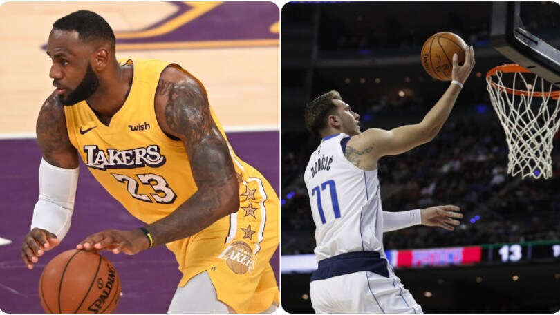 Nba: LeBron rilancia i Lakers, Doncic ferma i Warriors. Bene Bucks e Rockets
