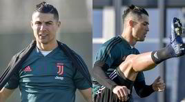 Cristiano Ronaldo, il look è impeccabile anche in allenamento