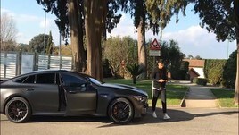 Roma, Pellegrini e Mancini in visita da Zaniolo