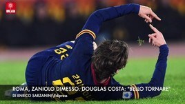 Roma, Zaniolo dimesso. Douglas Costa: "Bello tornare"