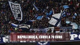 Napoli-Barcellona, 70 euro per un biglietto in curva