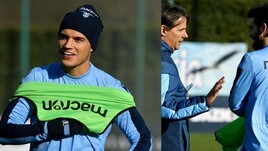 Lazio-Inter, i biancocelesti a lavoro tra sorrisi e concentrazione