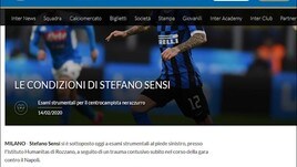L'Inter perde Sensi in vista della Lazio
