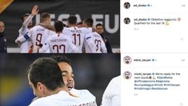 Roma agli ottavi di Europa League: sui social parte la festa