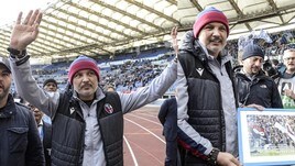 Lazio-Bologna, Mihajlovic sotto la Curva Nord