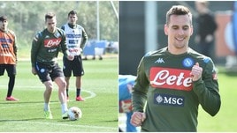 Napoli, Gattuso può sorridere: Milik si allena con la squadra