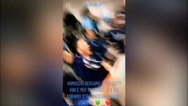 Atalanta, festa tra spogliatoio e pullman