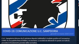 Sampdoria, Gabbiadini positivo al Coronavirus