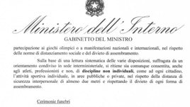 Il Governo dà l'ok agli allenamenti individuali per le squadre