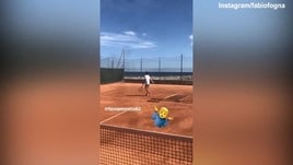Tennis, sfida "amichevole" tra Fabio Fognini e Flavia Pennetta