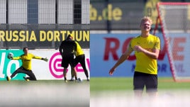 Il Borussia Dortmund riprende gli allenamenti: c'è anche Haaland