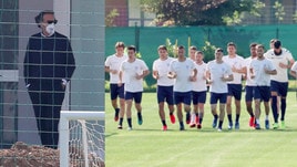 Brescia, Cellino con la mascherina agli allenamenti