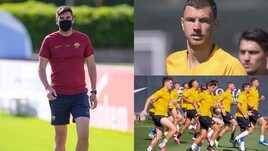 Roma, Dzeko tira la volata. Fonseca guida i suoi in mascherina