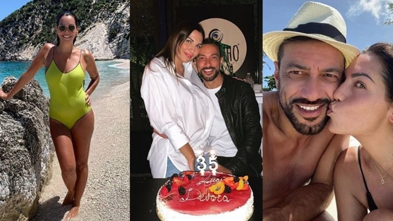 Debora Salvalaggio, festa di compleanno con Quagliarella