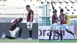 Nkoulou, in ginocchio per George Floyd!