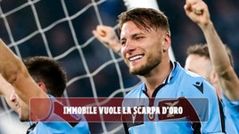Lazio, super Immobile: eguagliato il record di gol in A, Lewandowski trema