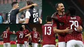 Ibra risponde a Ronaldo, blackout Juve. Il Milan rimonta e fa festa: 4-2!