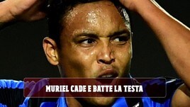 Muriel cade e batte la testa: salta Atalanta-Brescia