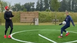 Romeo e David Beckham, che palleggi insieme!