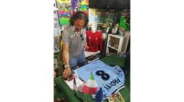 Protti regala la sua maglia al museo Fortunato