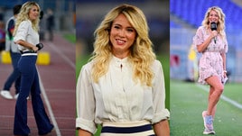 Diletta Leotta show all'Olimpico per Lazio-Cagliari