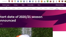Ufficiale: la Premier League 2020-21 inizierà il 12 settembre