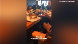 Lukaku show a tavola con Candreva e poi alla play