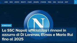 Napoli: rinnovo fino al 2025 per Di Lorenzo, Elmas e Mario Rui