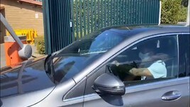 Roma, giocatori a Trigoria per i tamponi