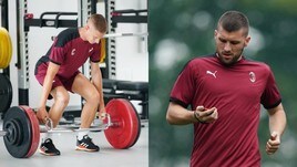Milan: Conti si allena in palestra, Rebic si cronometra