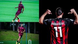 Ibra posa con la maglia del Milan, poi il primo allenamento